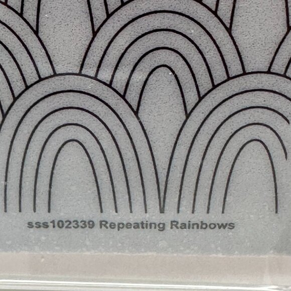 Simon Says Stamp Repeating Rainbows 6x6 Cling Stamp SSS102339 USA Retired - Picture 3 of 12